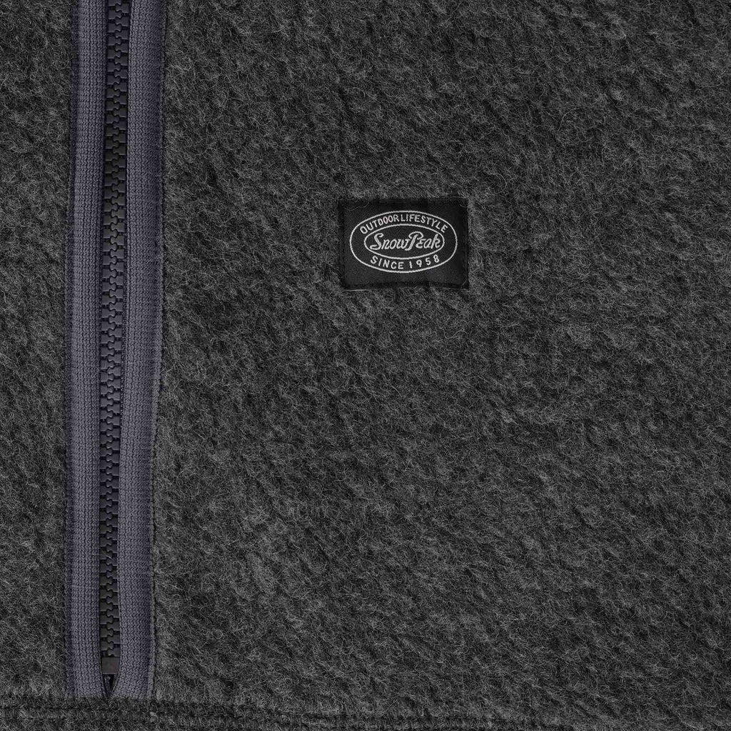 Snow Peak Wool Fleece Vest - Charcoal