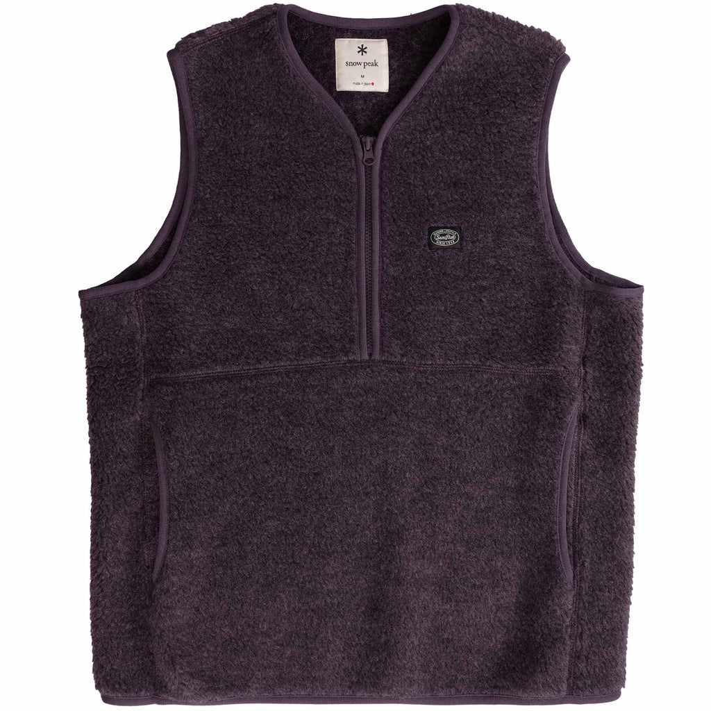 Snow Peak Wool Fleece Vest - Purple