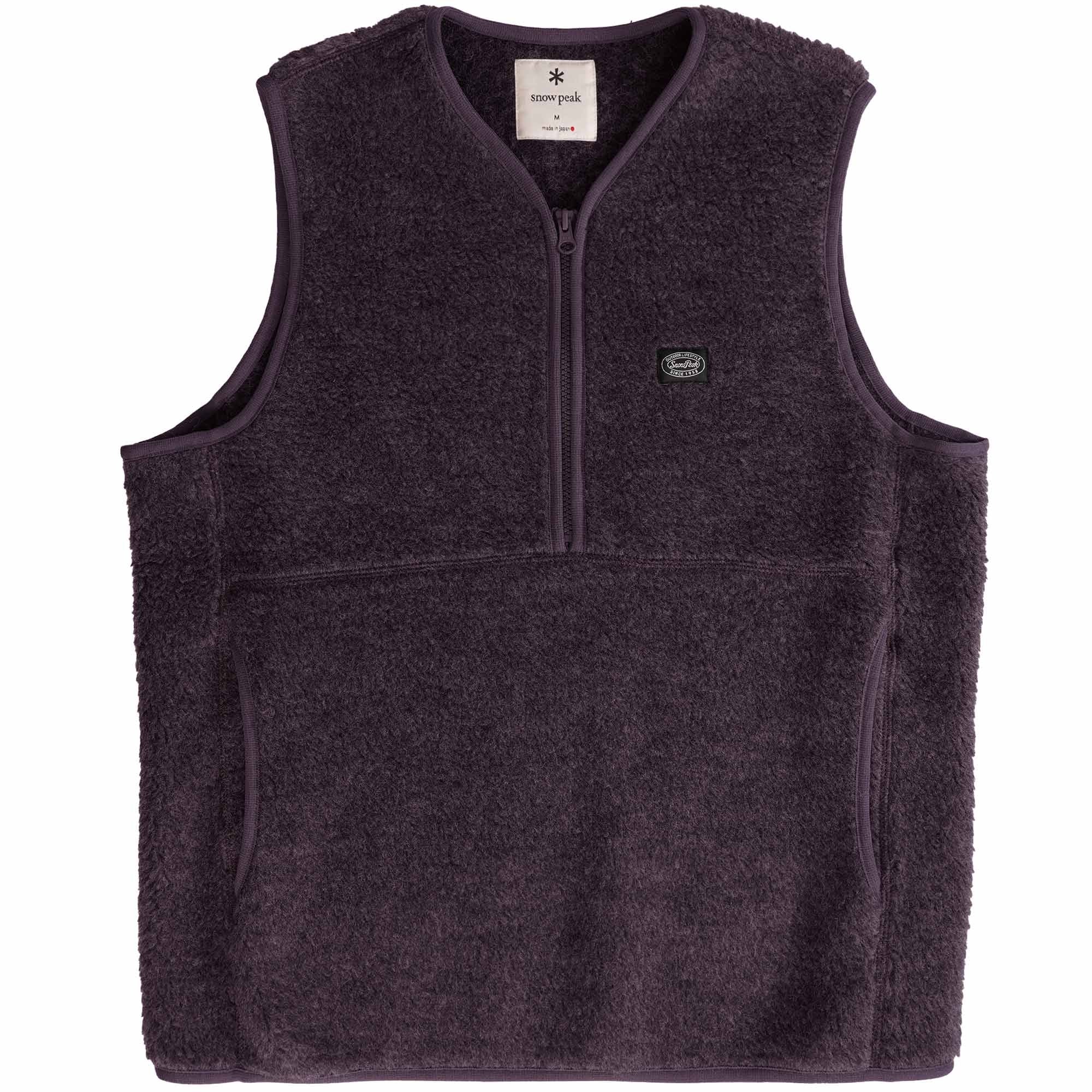 Snow Peak Wool Fleece Vest - Purple