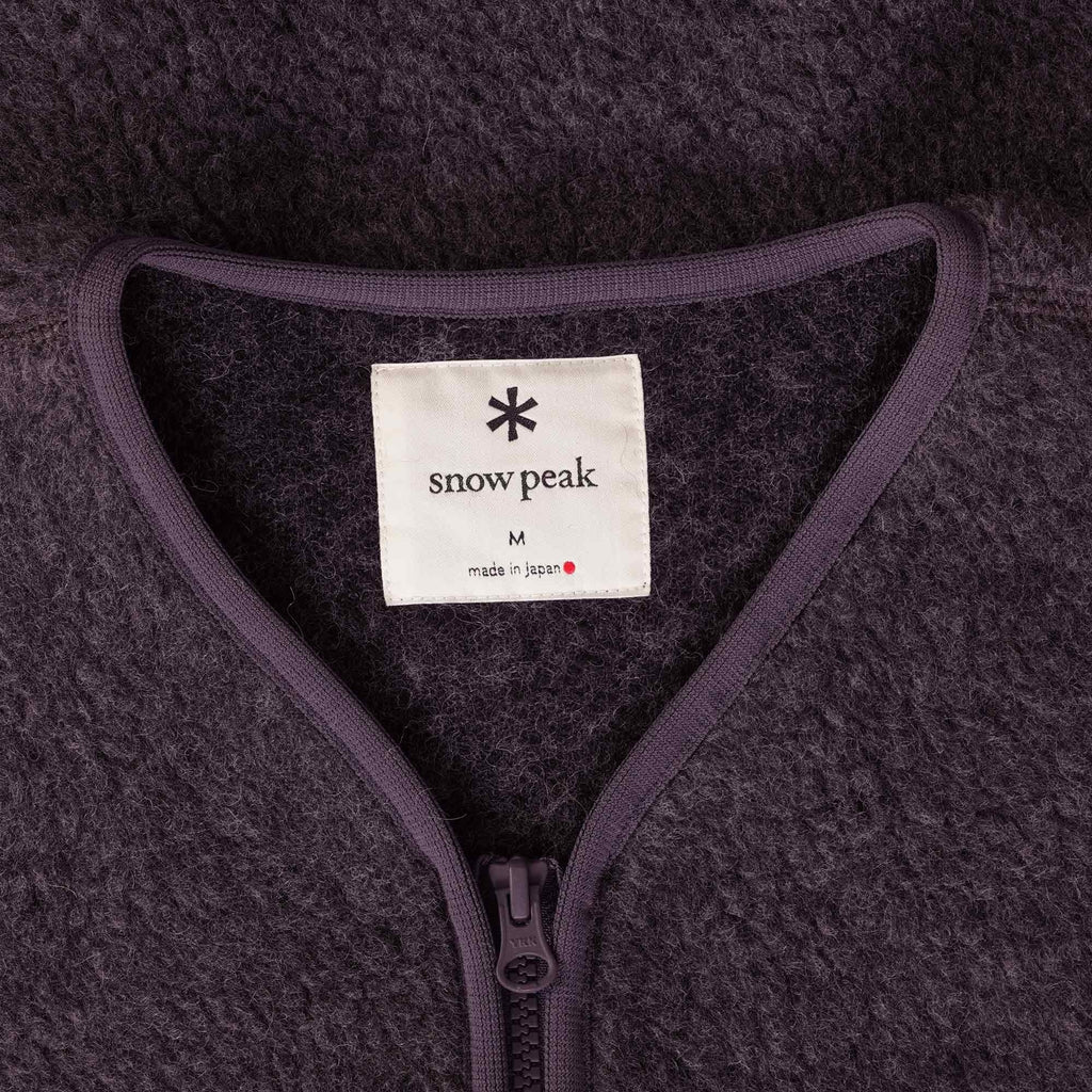 Snow Peak Wool Fleece Vest - Purple