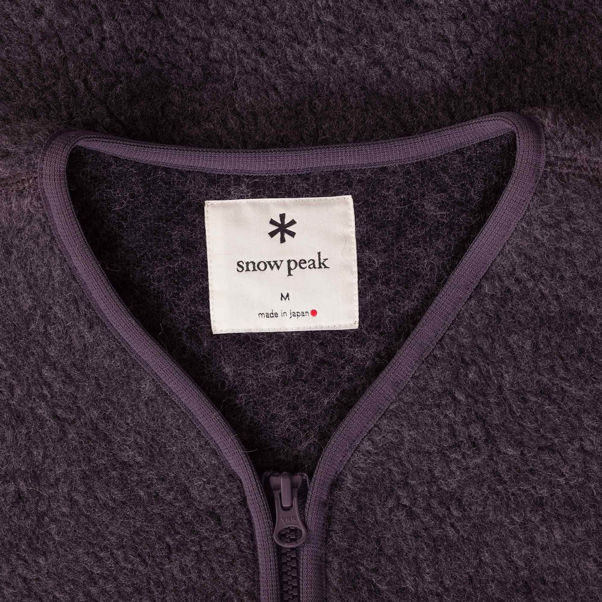 Snow Peak Wool Fleece Vest - Purple