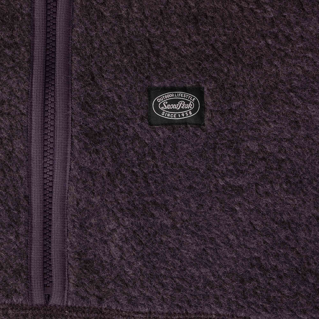 Snow Peak Wool Fleece Vest - Purple