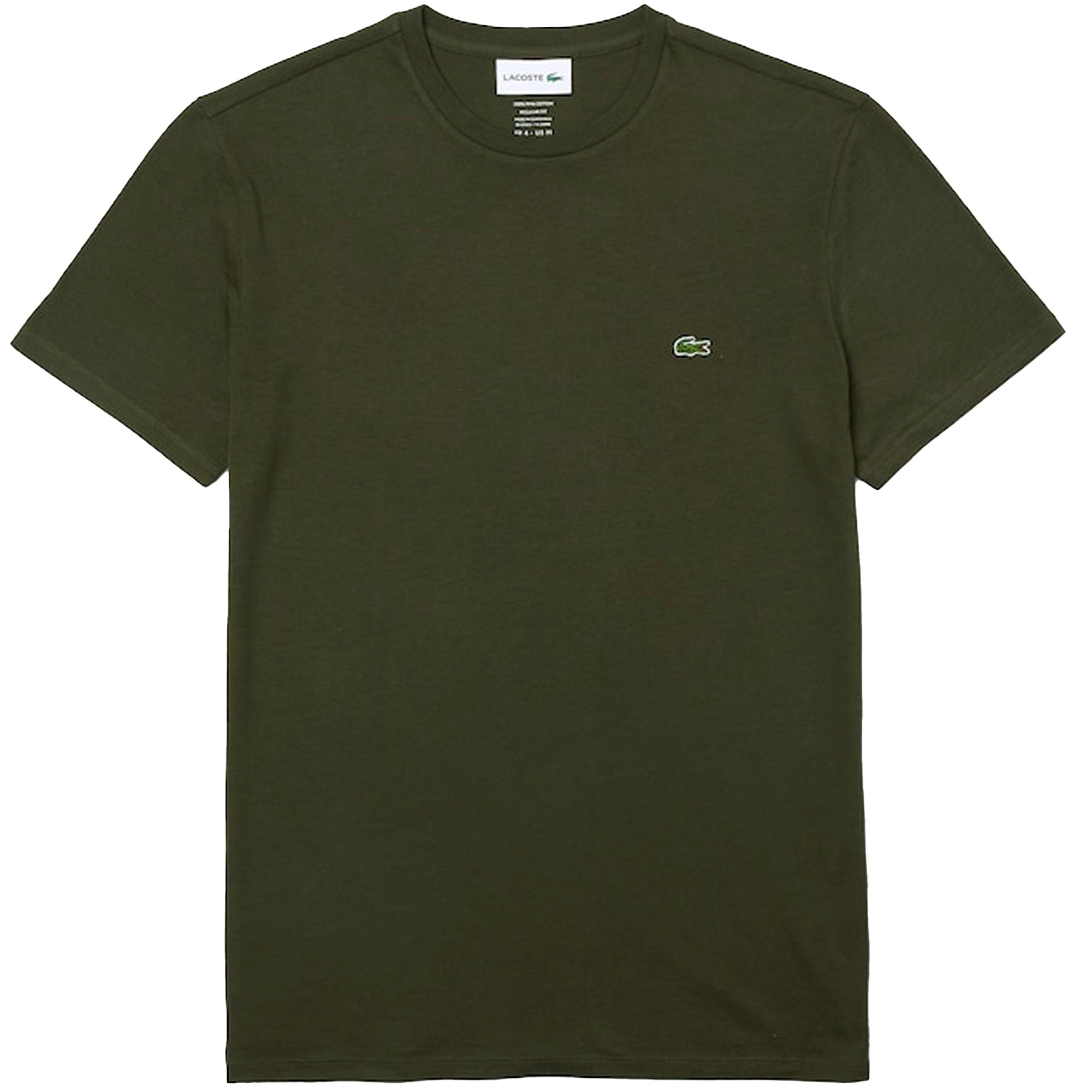 Lacoste Crew Neck Pima Cotton Jersey T-shirt - Khaki
