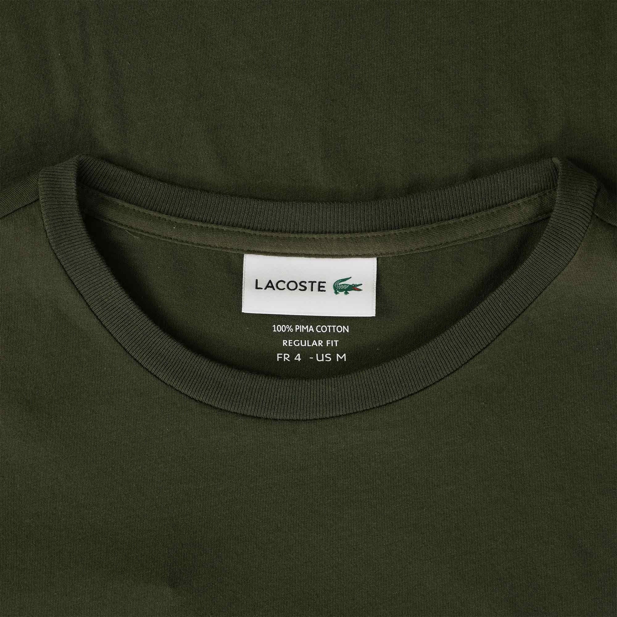 Lacoste Crew Neck Pima Cotton Jersey T-shirt - Khaki