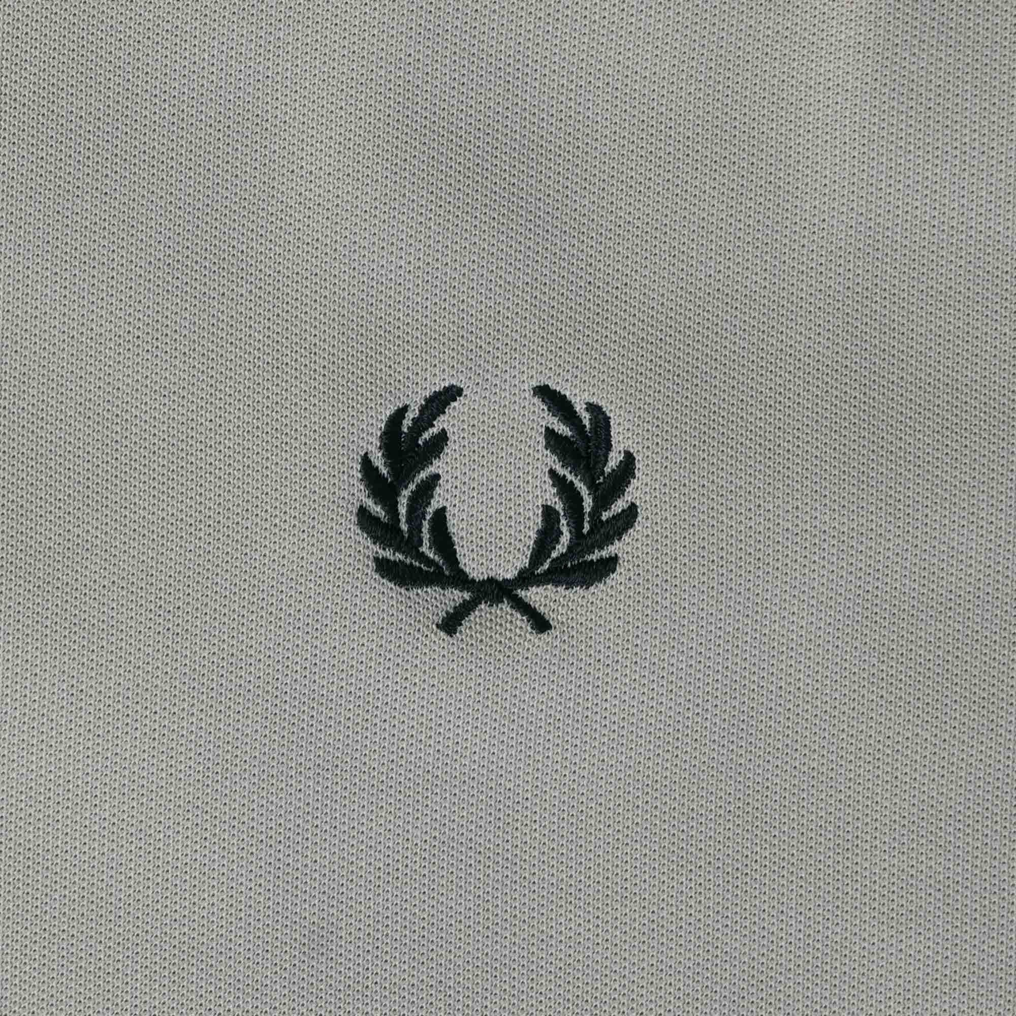 Fred Perry Contrast Taped Track Jacket - Concrete