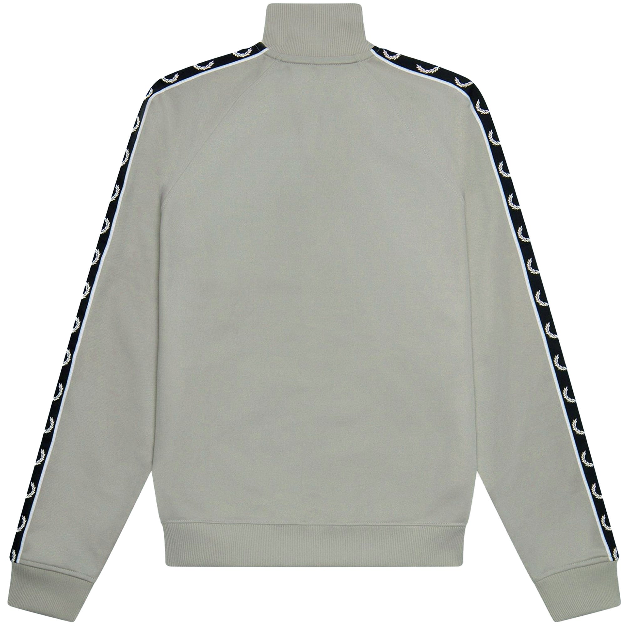 Fred Perry Contrast Taped Track Jacket - Concrete