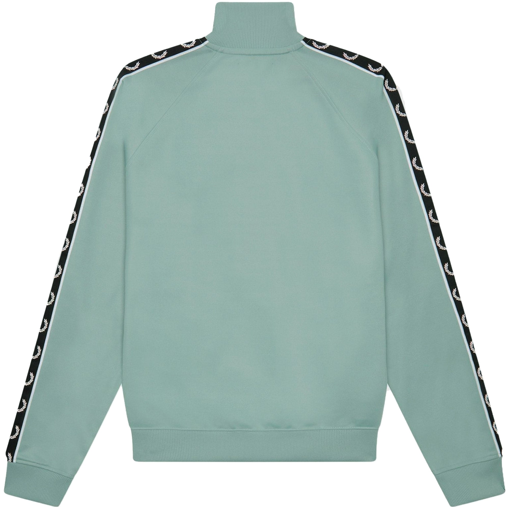 Fred Perry Contrast Taped Track Jacket - Silver Blue