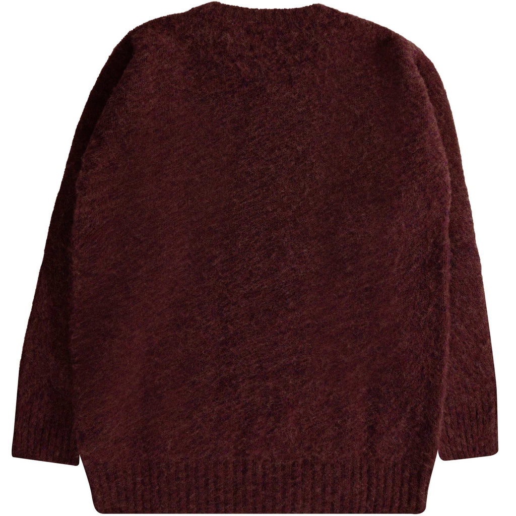 Shetland Woollen Co Shaggy Crew Knit - Ruby