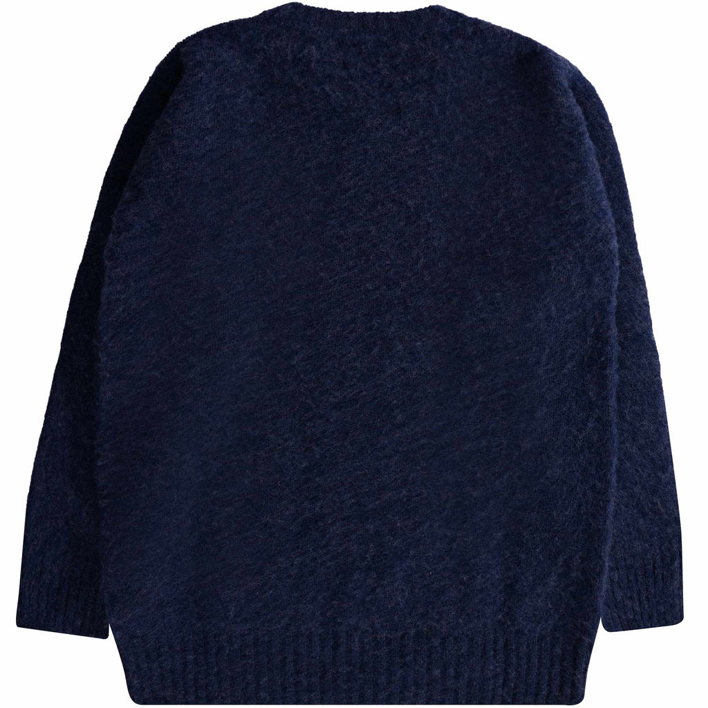 Shetland Woollen Co Shaggy Crew Knit - Admiral