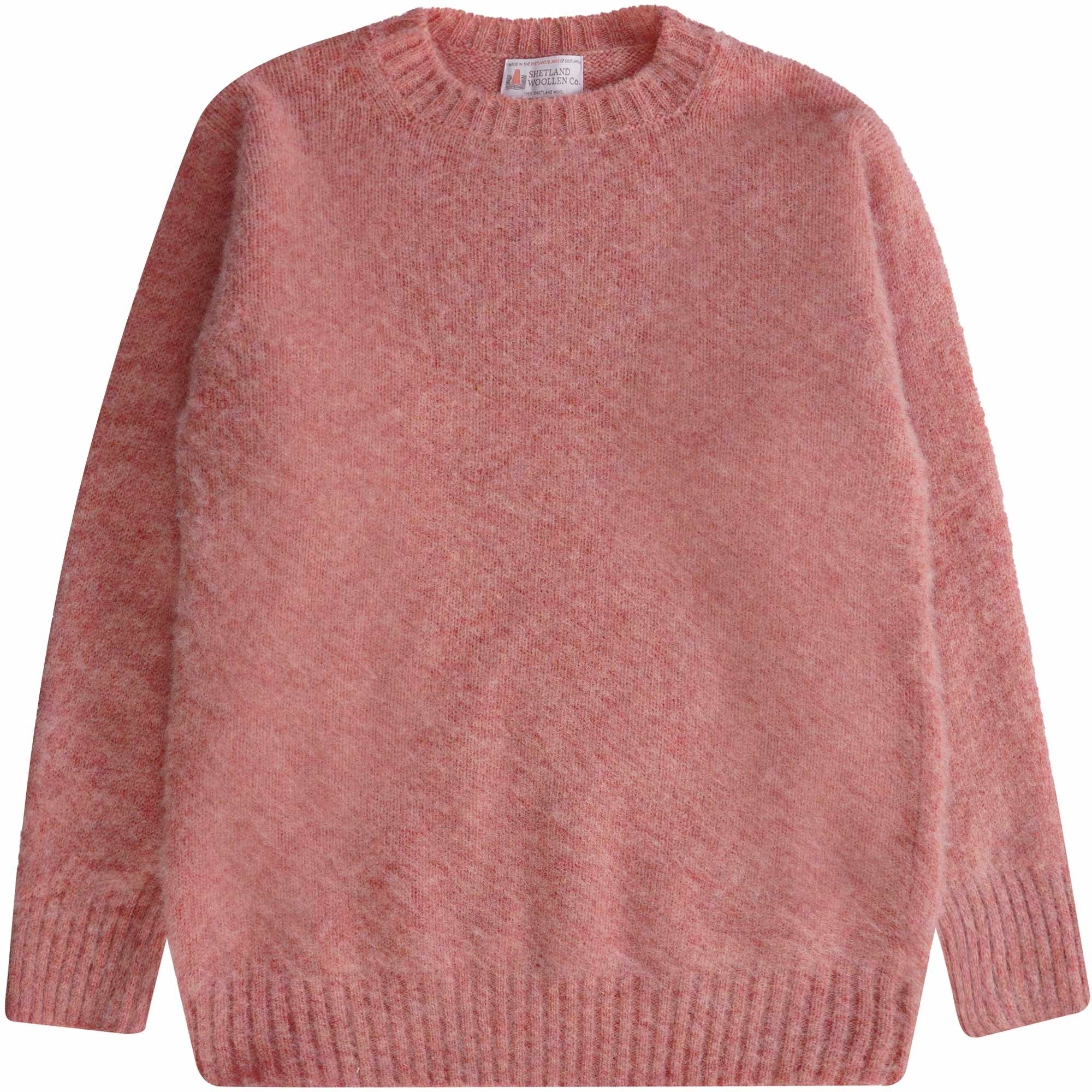 Shetland Woollen Co Shaggy Crew Knit - Sunglow