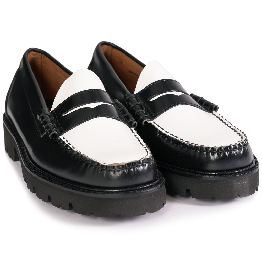 G.H. Bass Weejun 90s Larson Penny Loafers - Black/White