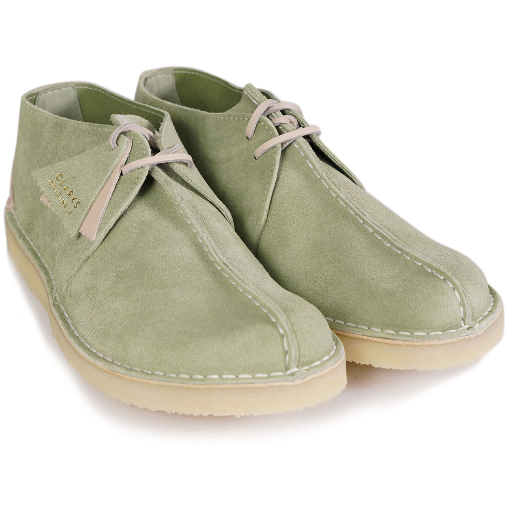 Clarks Originals Desert Trek Shoes - Pale Green