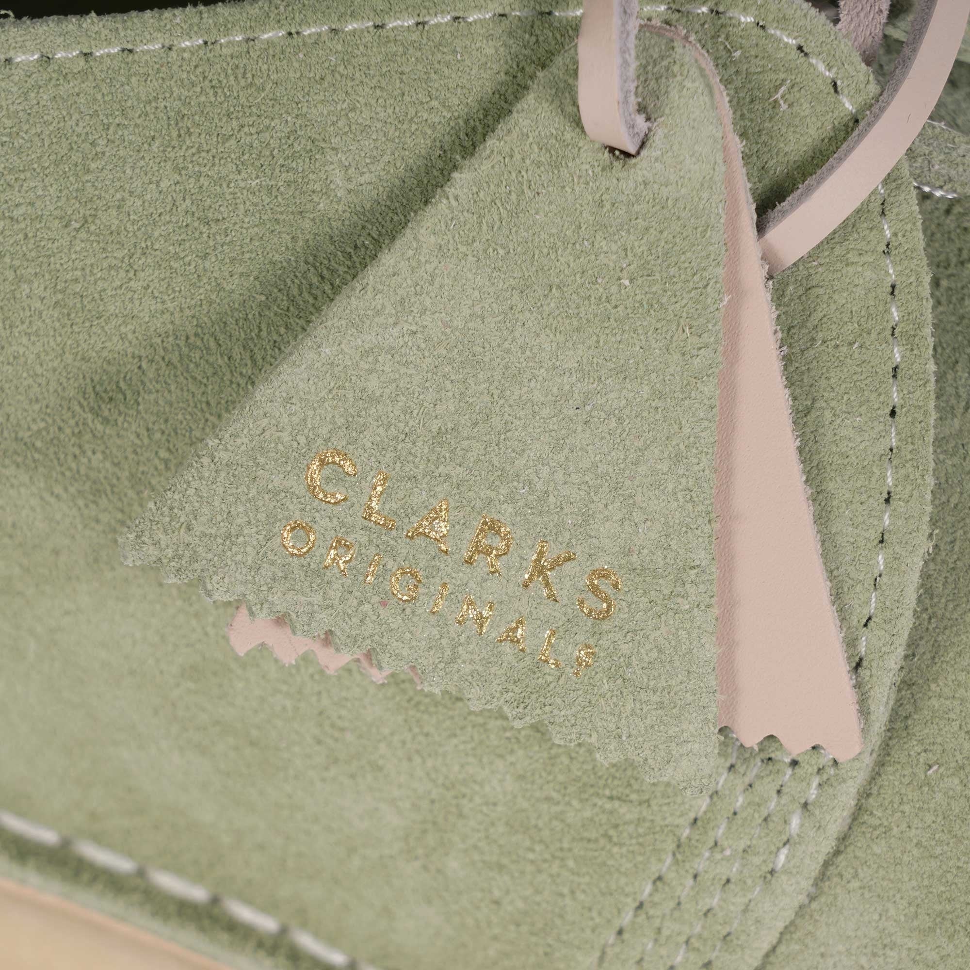 Clarks Originals Desert Trek Shoes - Pale Green