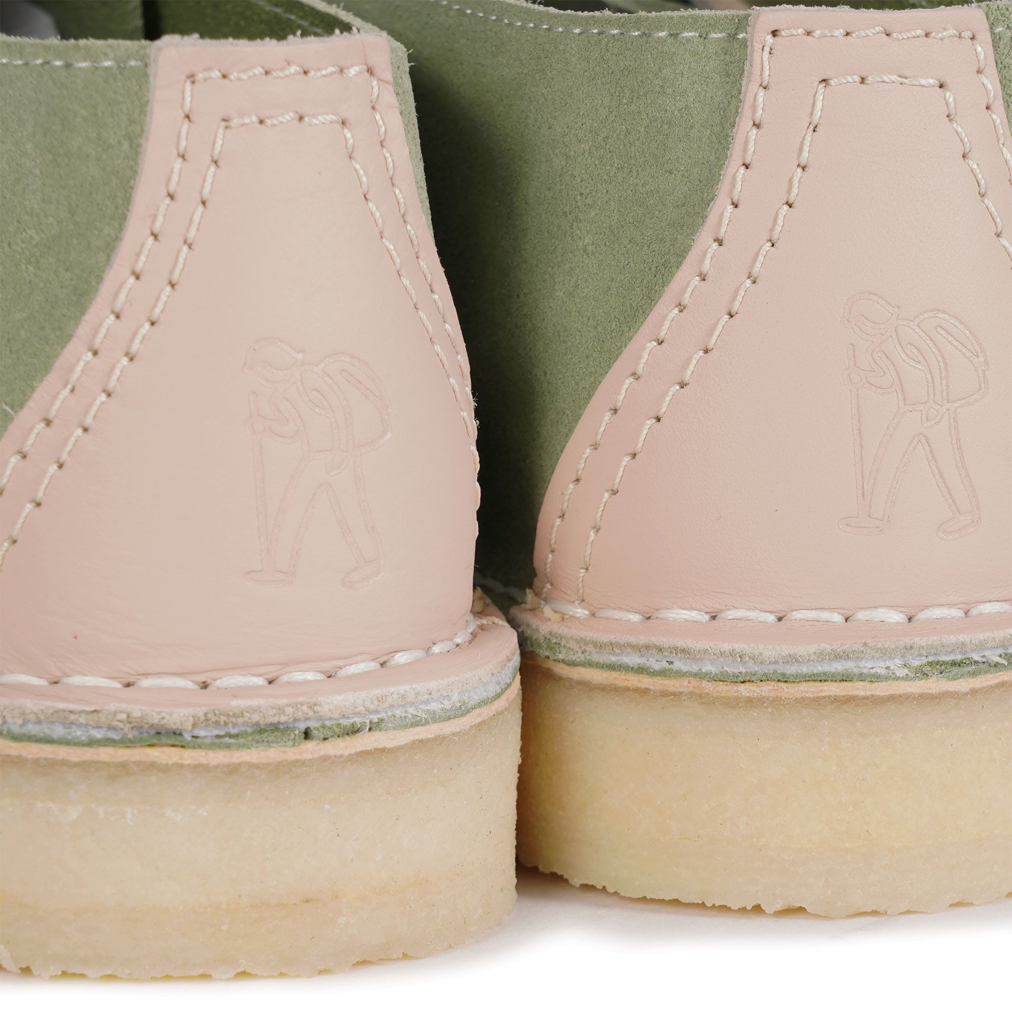Clarks Originals Desert Trek Shoes - Pale Green