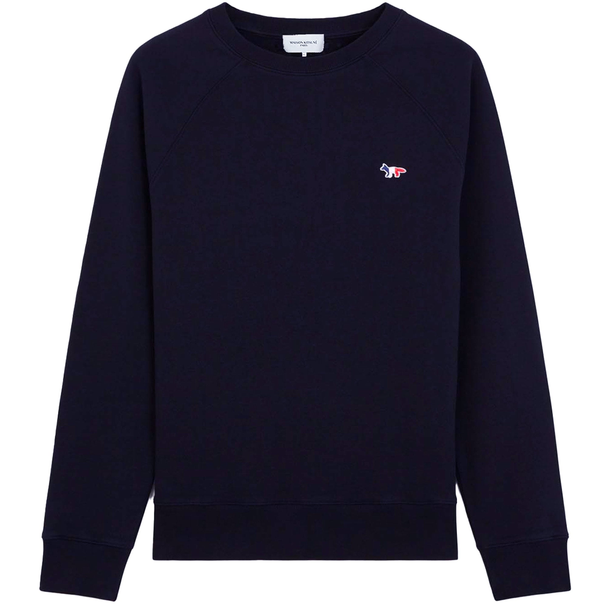 Maison Kitsune Tricolour Fox Patch Clean Sweatshirt - Navy
