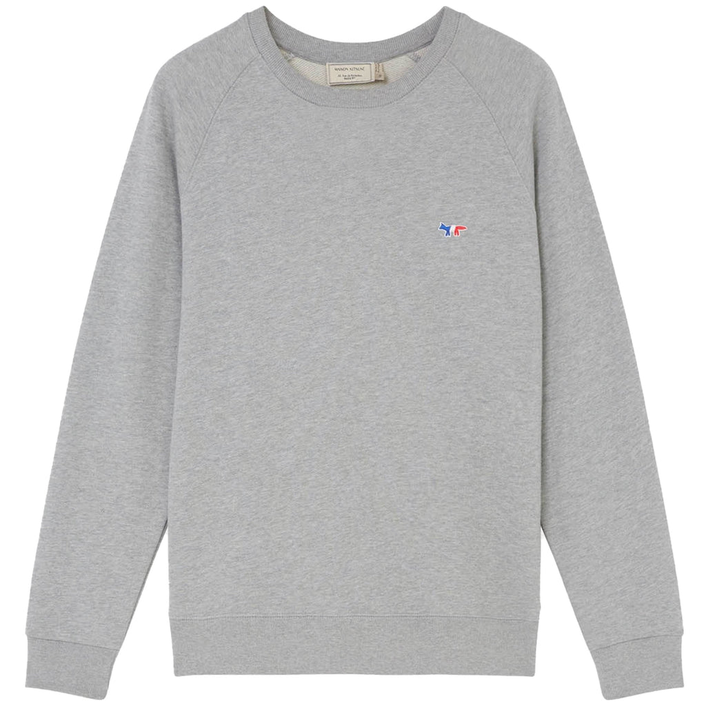Maison Kitsune Tricolour Fox Patch Clean Sweatshirt - Grey
