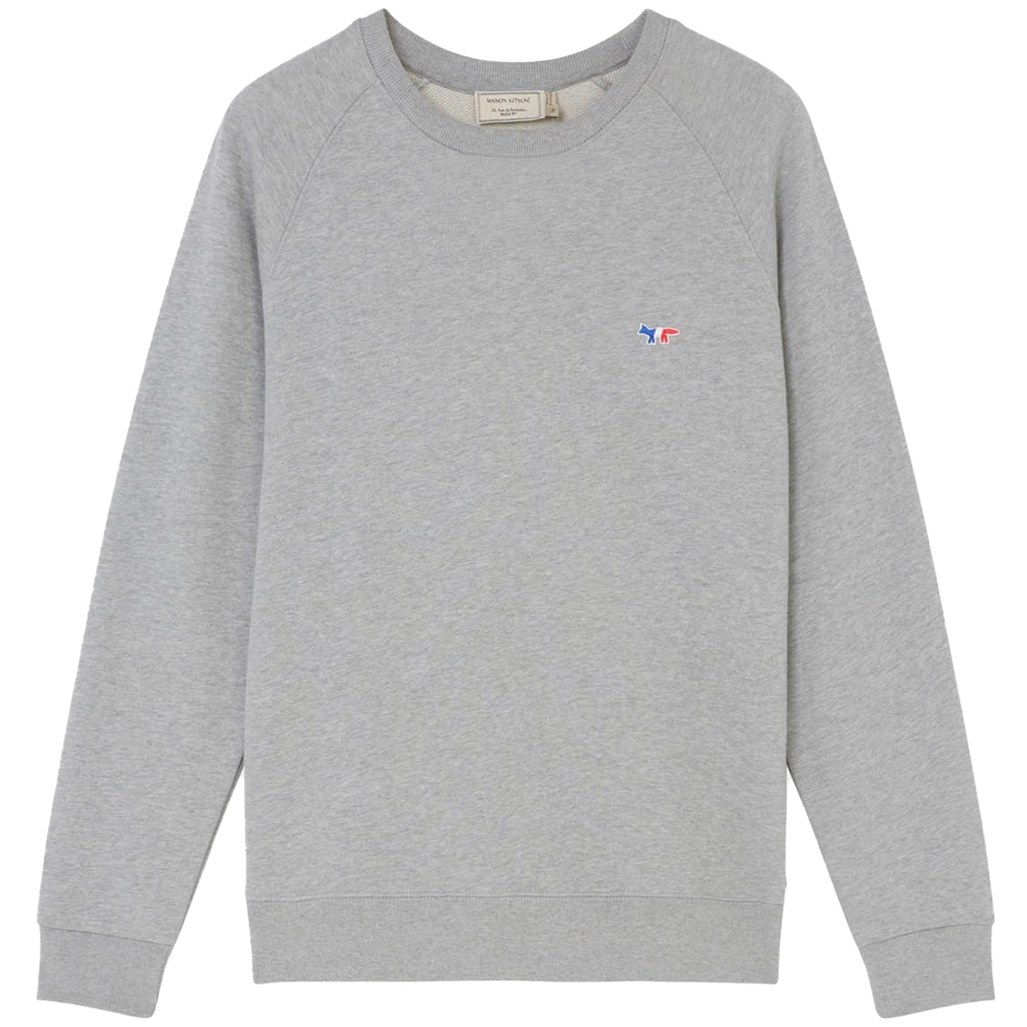 Maison Kitsune Tricolour Fox Patch Clean Sweatshirt - Grey