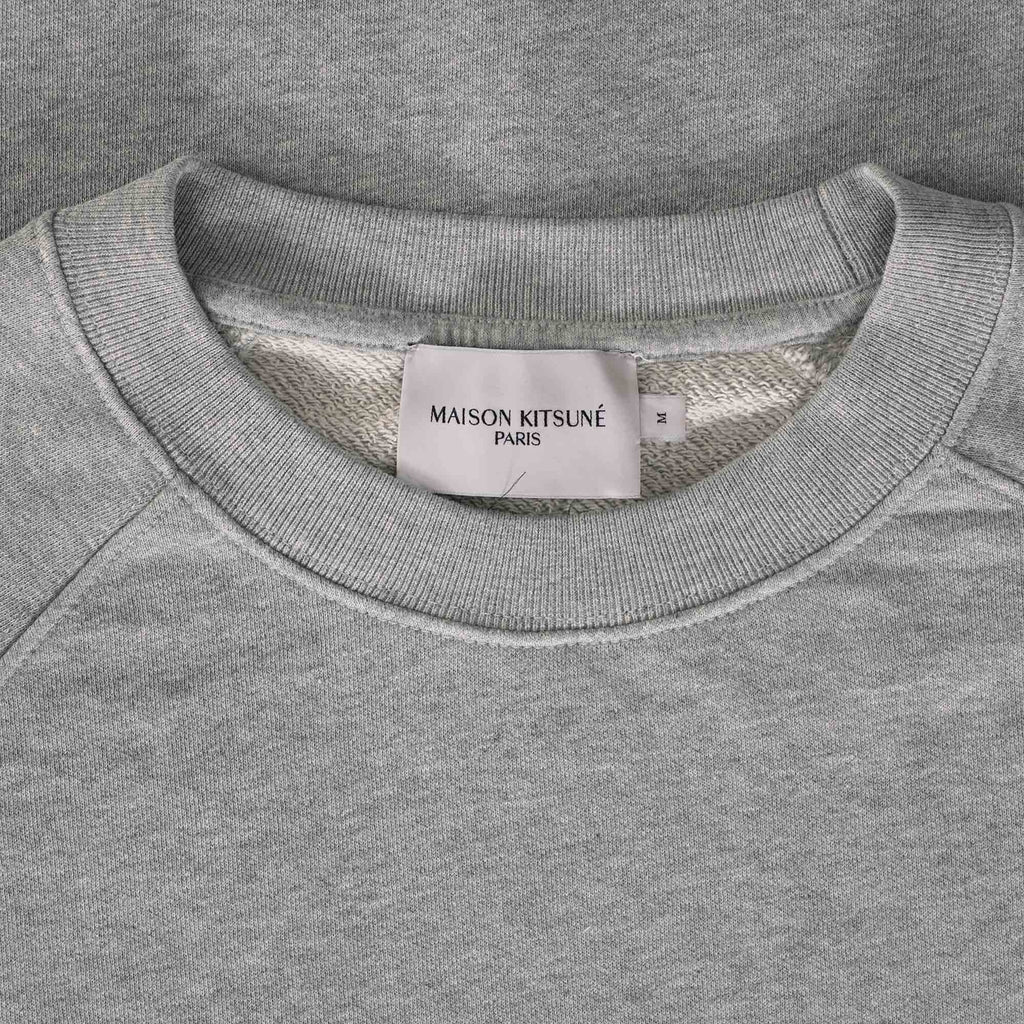 Maison Kitsune Tricolour Fox Patch Clean Sweatshirt - Grey