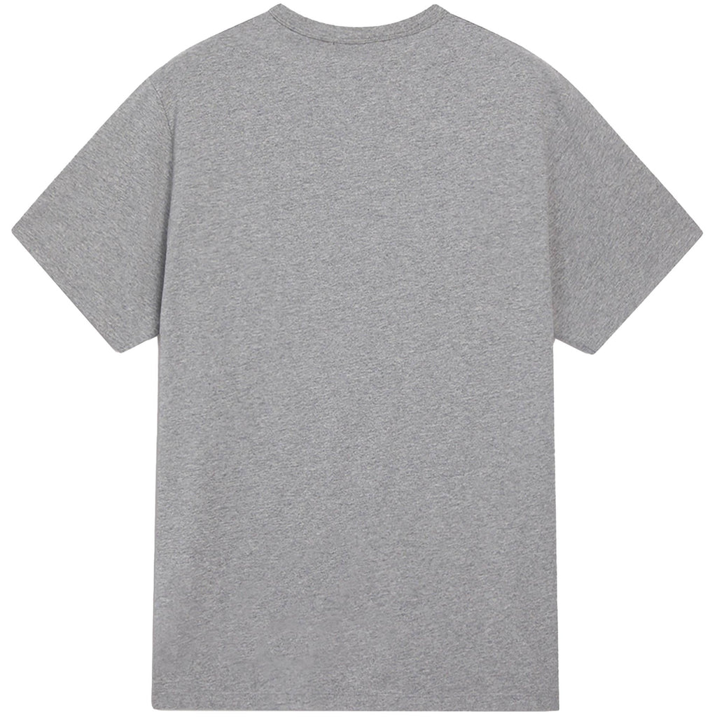 Maison Kitsune Navy Fox Patch Classic Pocket T-Shirt - Grey