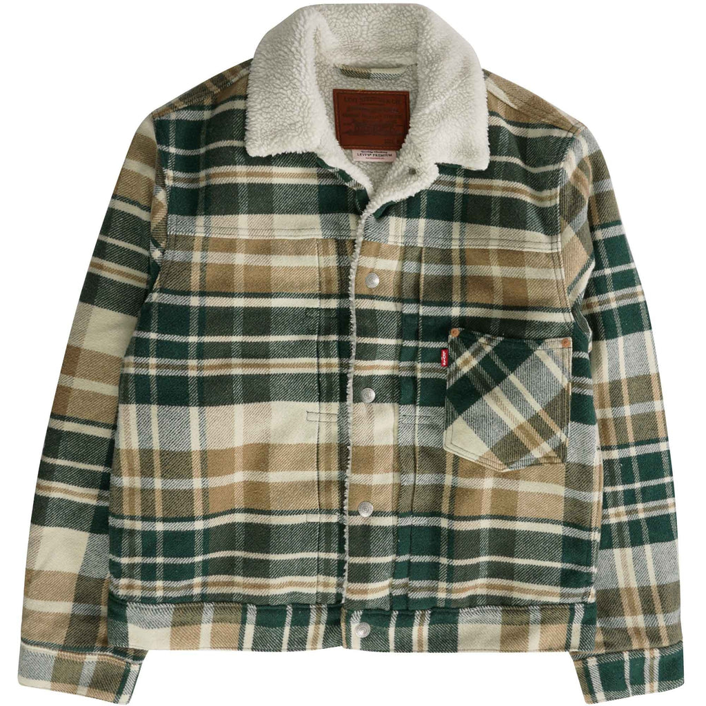 Levi's® Type 1 Sherpa Trucker Jacket - Plaid