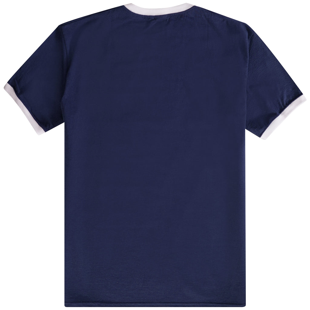 Lois Jeans Ringer Logo T-Shirt - Navy