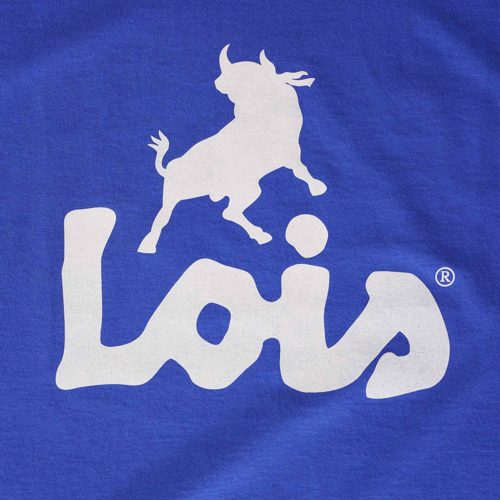 Lois Jeans Ringer Logo T-Shirt - Royal Blue