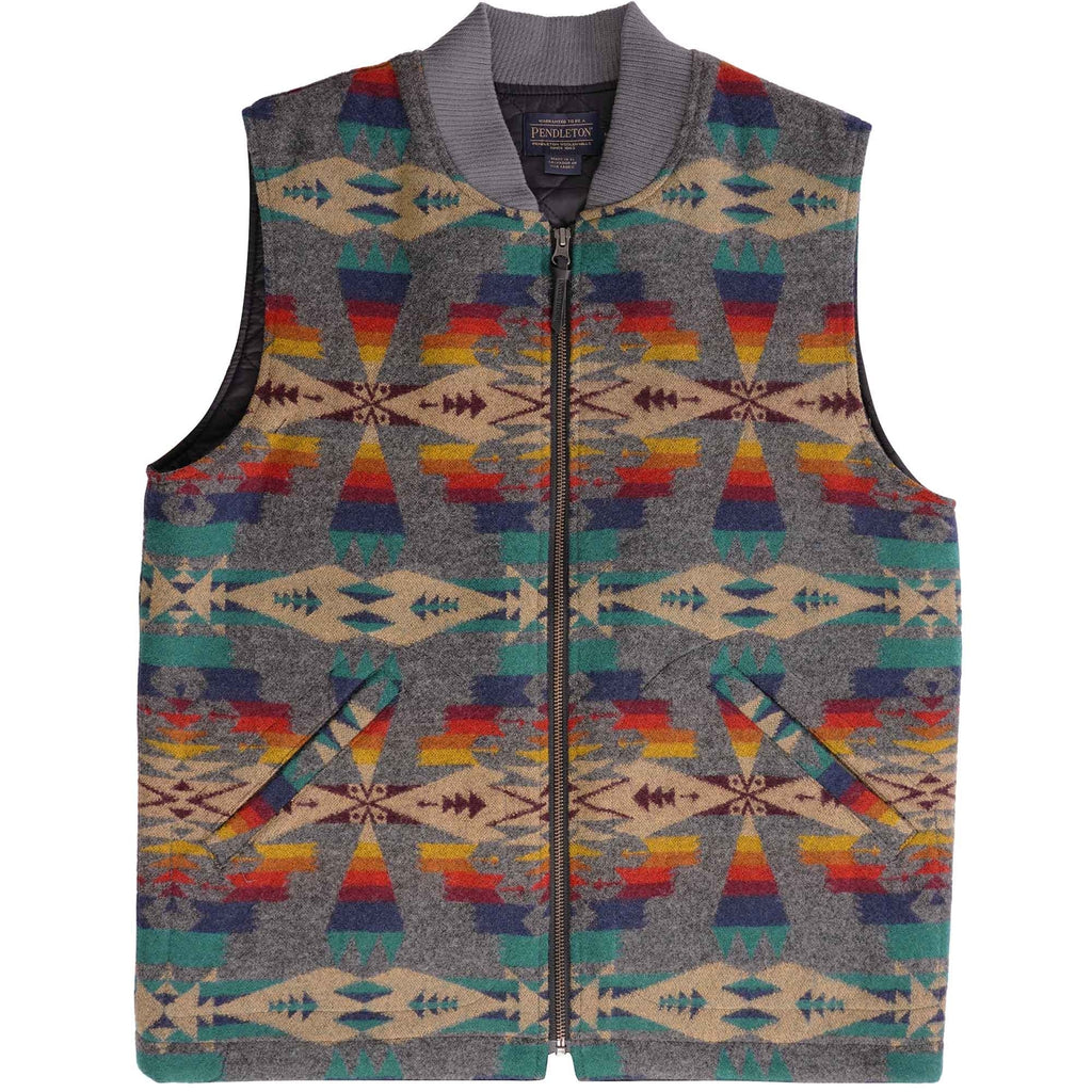 Pendleton Woolen Mills Quilted Zip Vest - Tuscon Grey