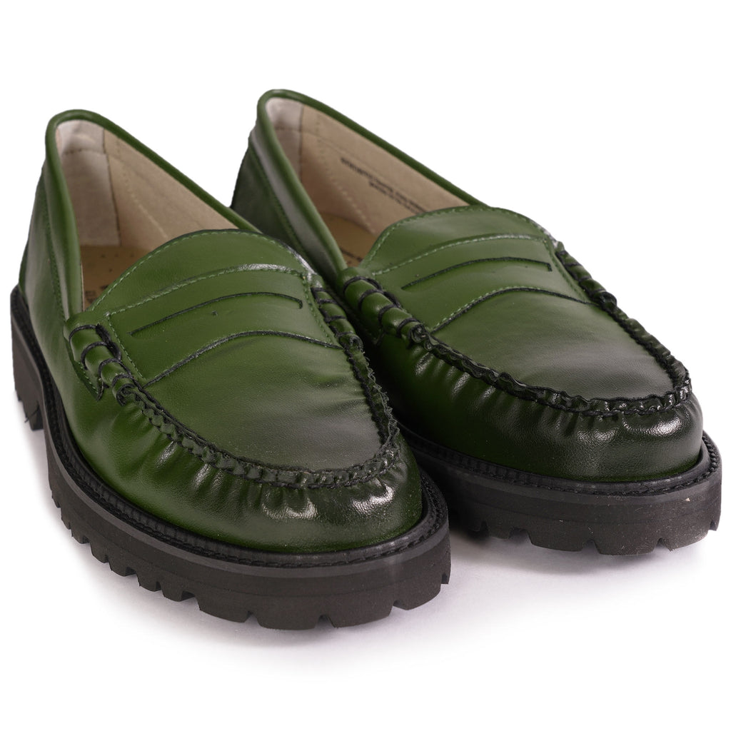 G.H. Bass Weejun Larson Penny Cactus Loafers - Dark Green