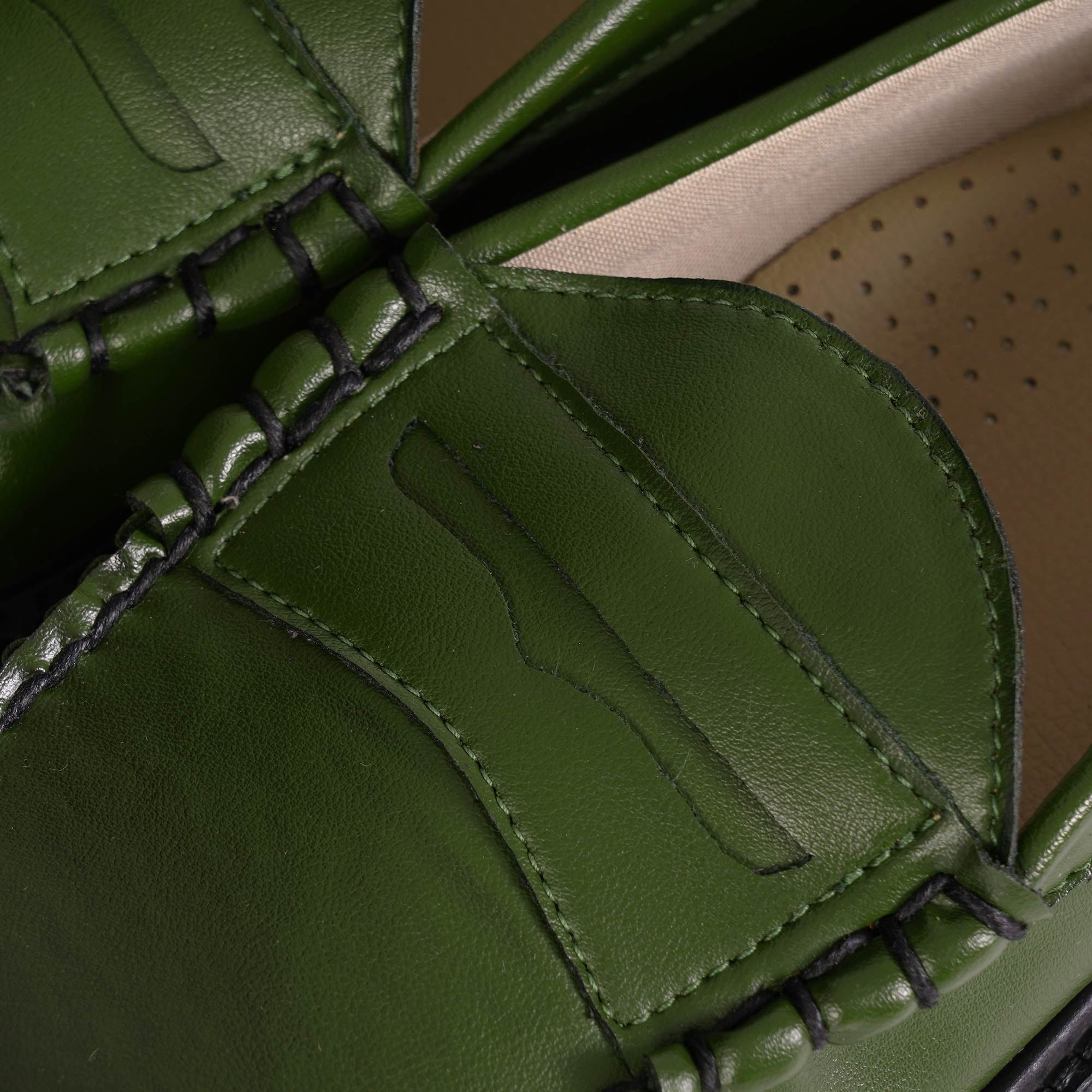 G.H. Bass Weejun Larson Penny Cactus Loafers - Dark Green