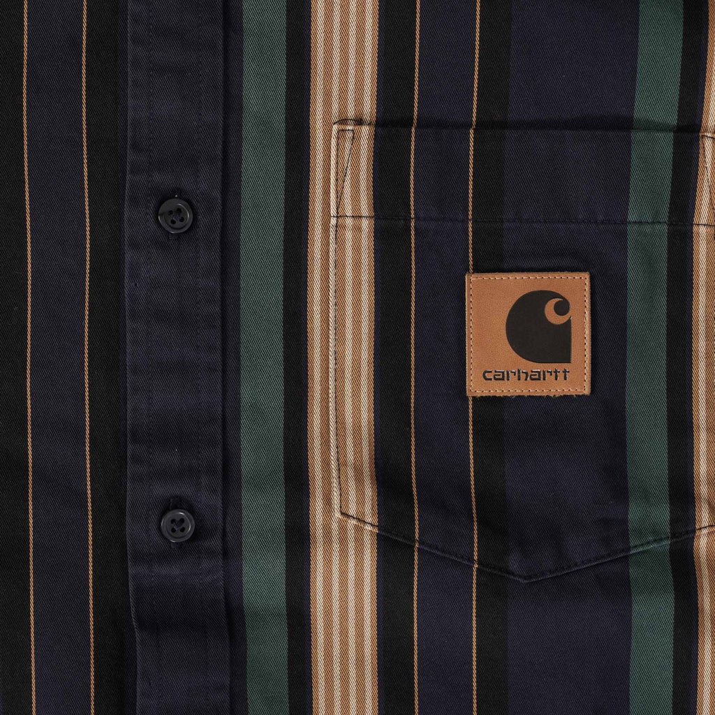 Carhartt WIP Long Sleeve Dorado Shirt - Dark Navy
