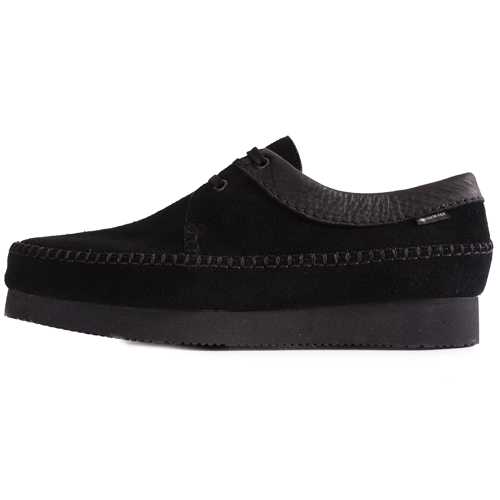 Clarks Originals Weaver Gore-Tex Suede Shoes - Black – Stuarts London