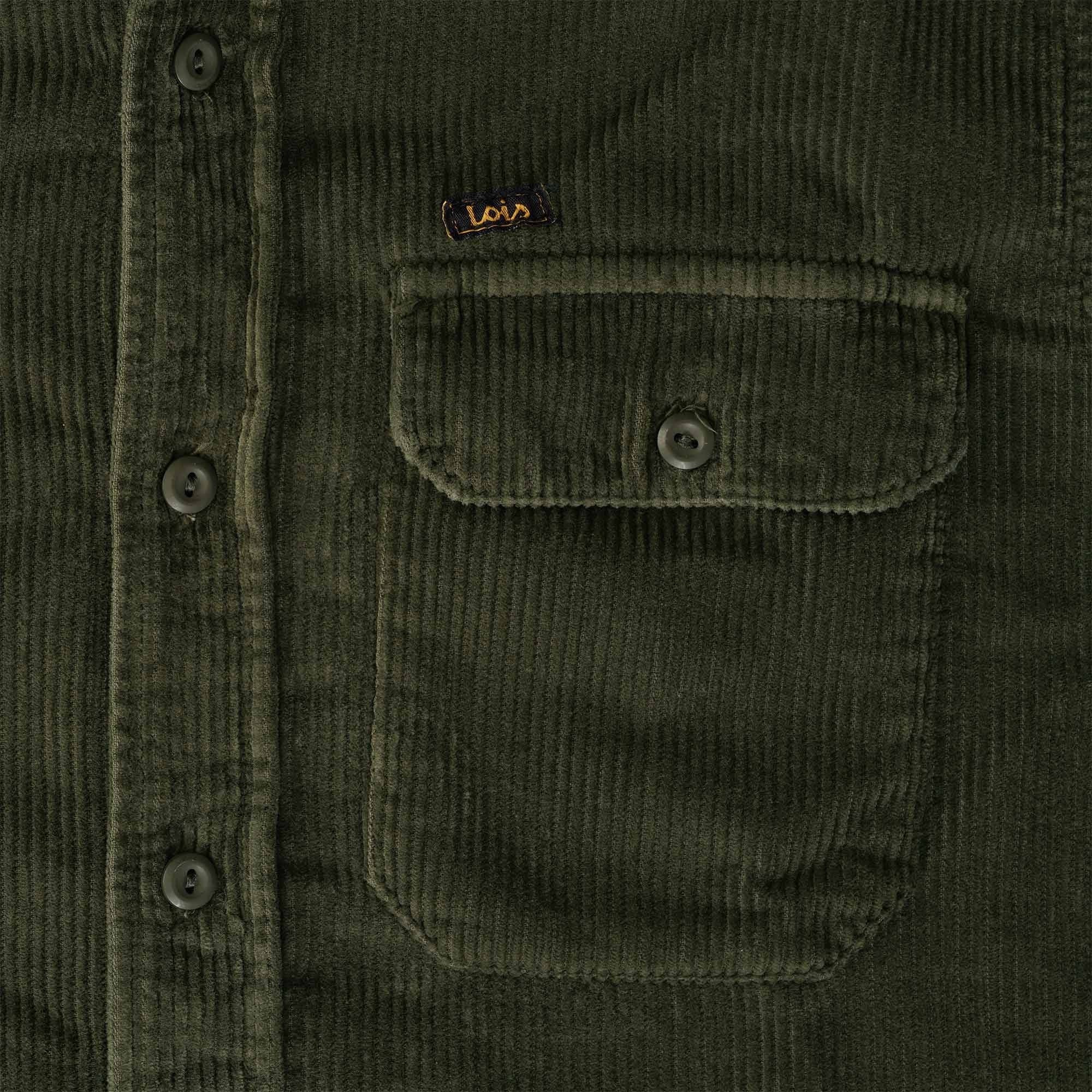Lois Jeans Leo Corduroy Workshirt - Green Olive