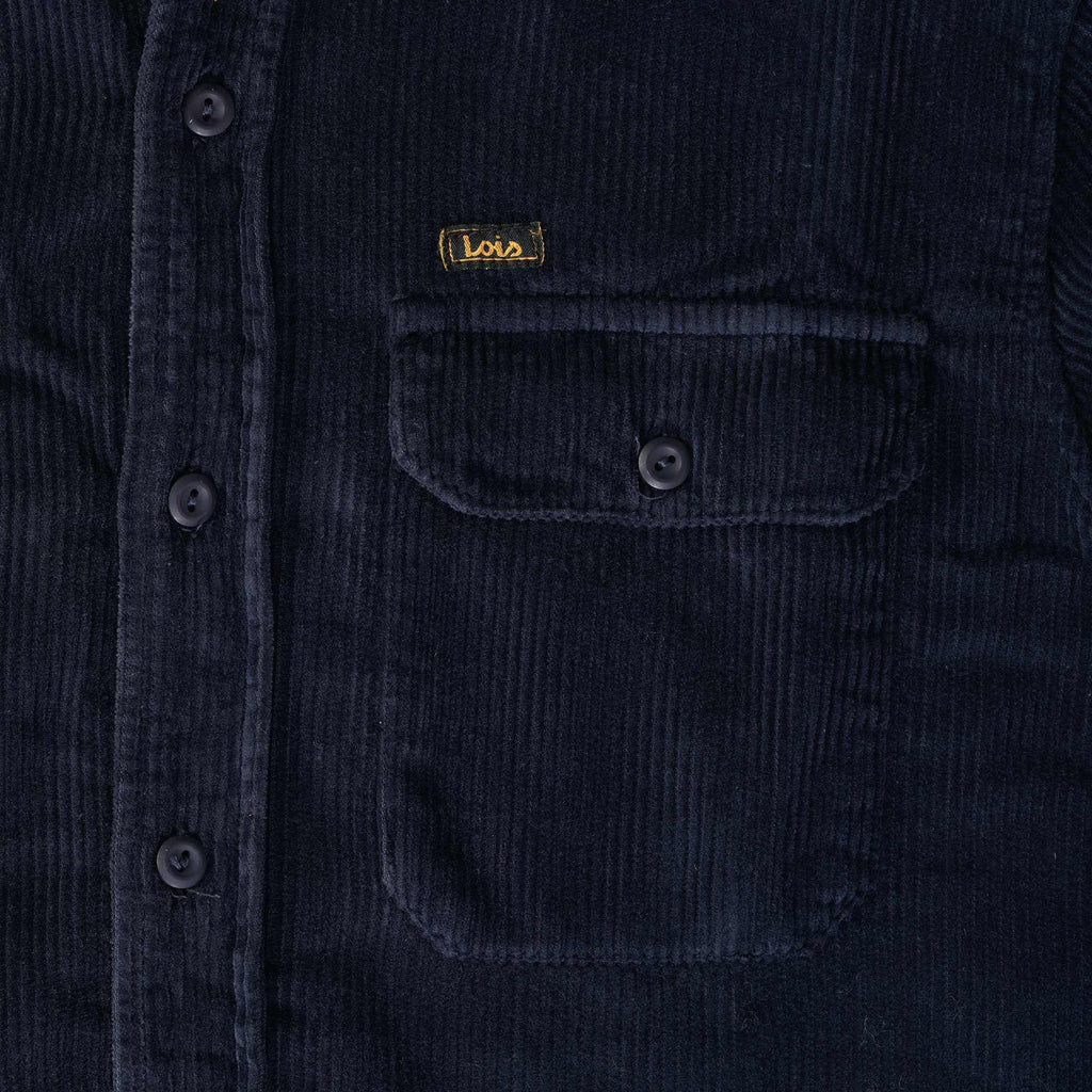 Lois Jeans Leo Corduroy Workshirt - Navy Blue