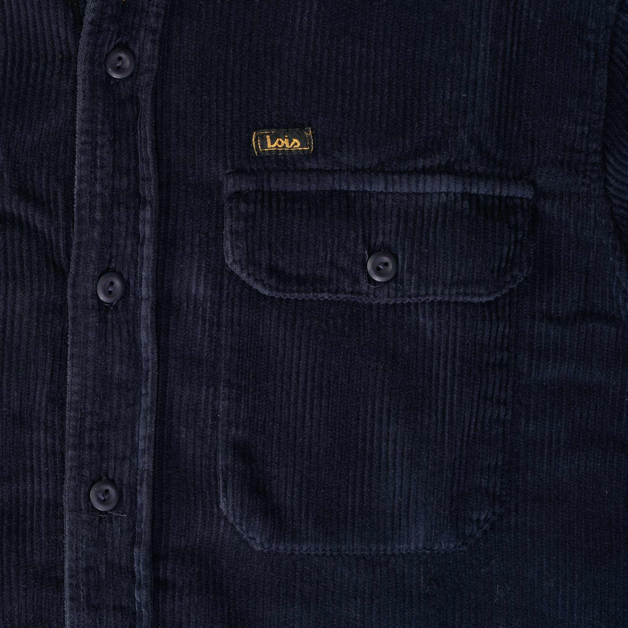 Lois Jeans Leo Corduroy Workshirt - Navy Blue