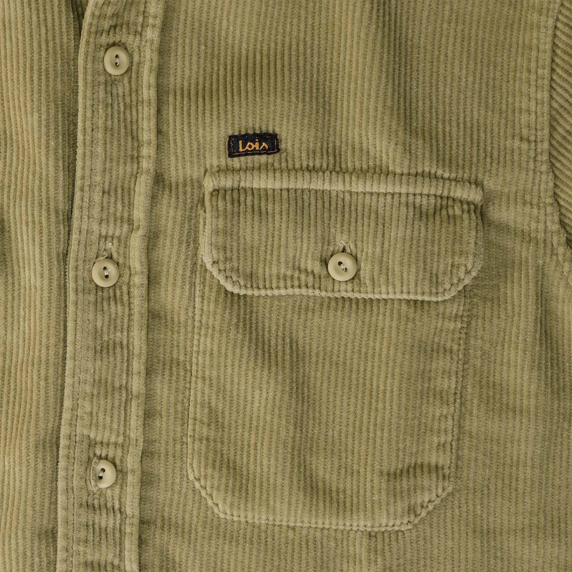 Lois Jeans Leo Corduroy Workshirt - Dark Sand