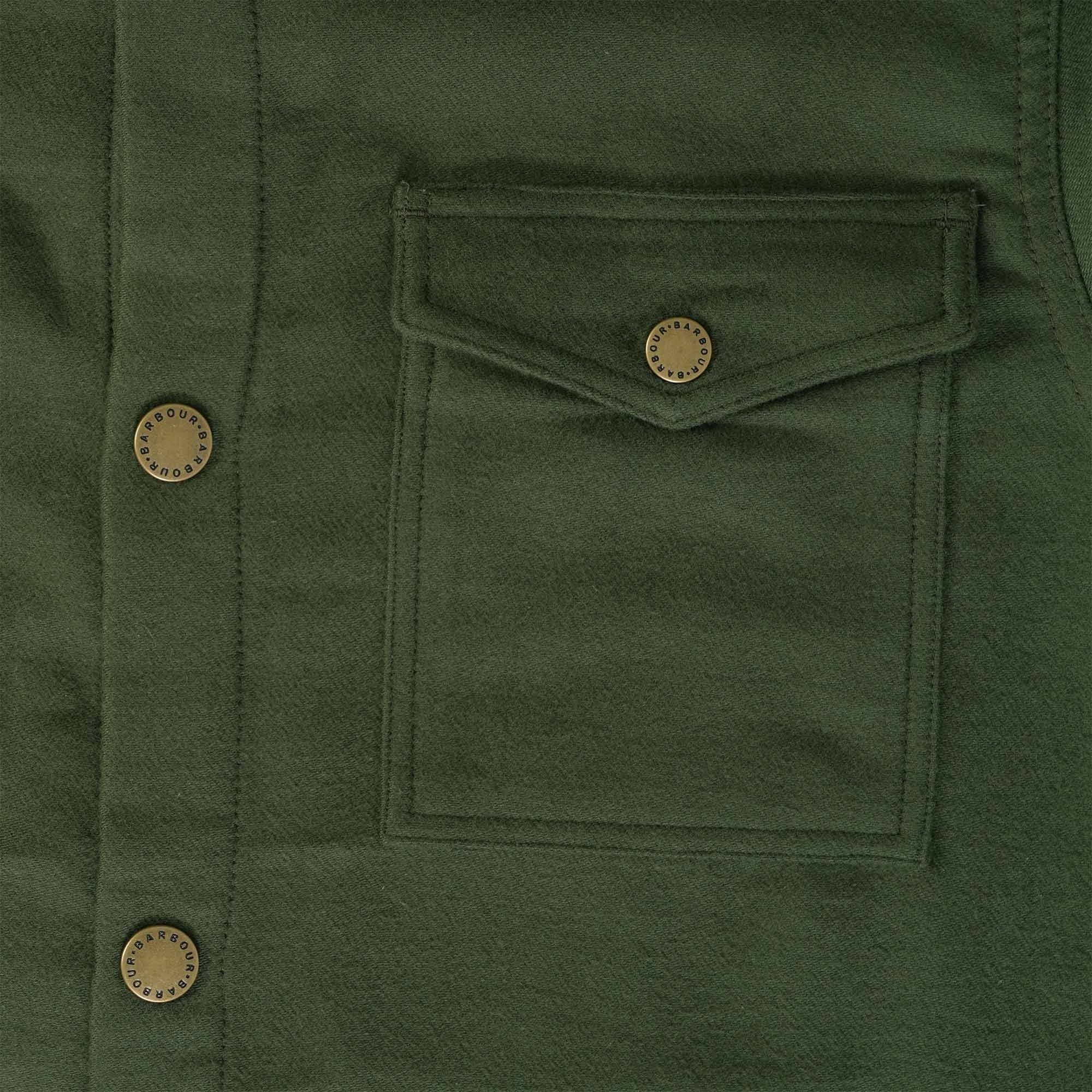 Barbour Cambridge Overshirt - Olive – Stuarts London