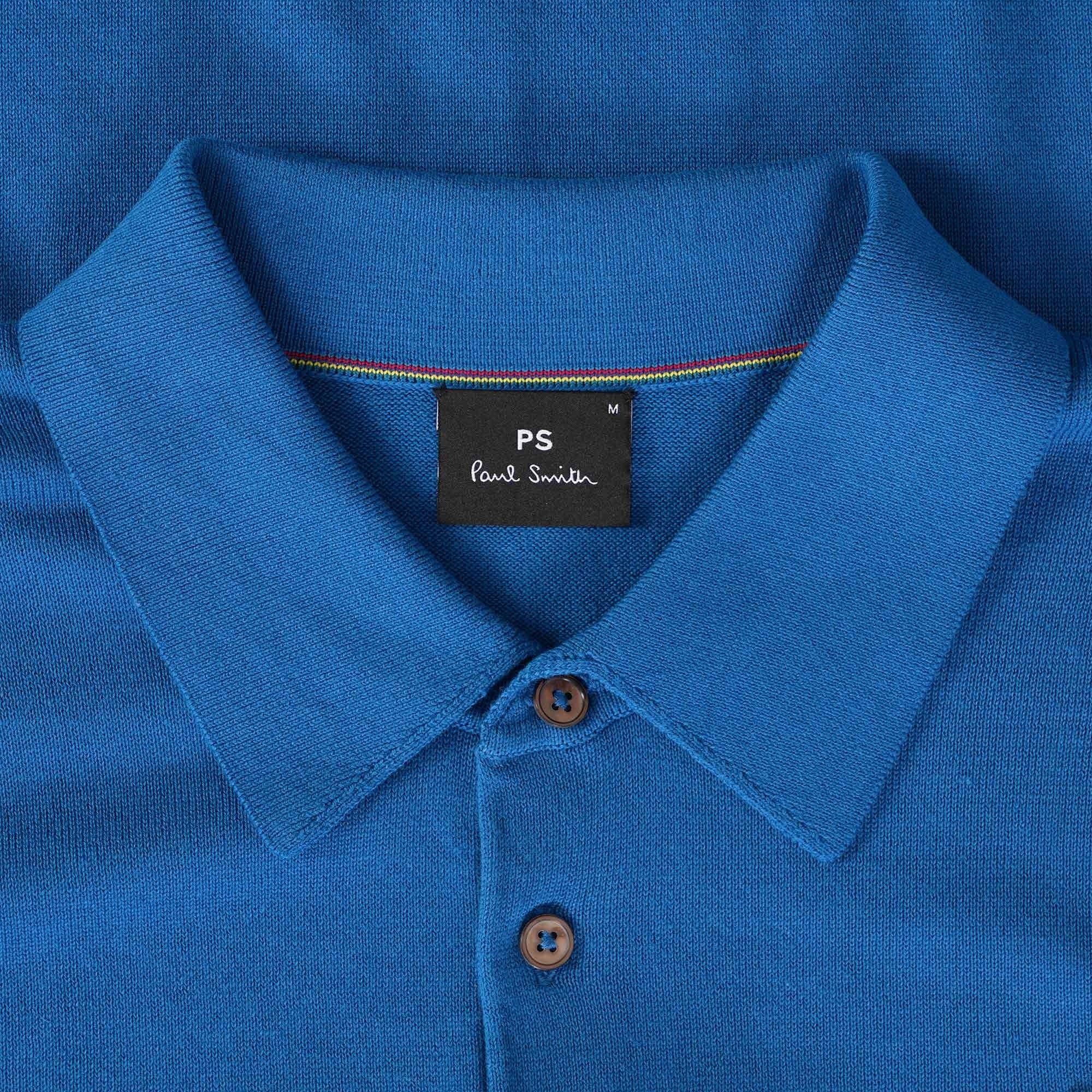 Paul Smith Short Sleeve Polo Shirt - Petrol Blue