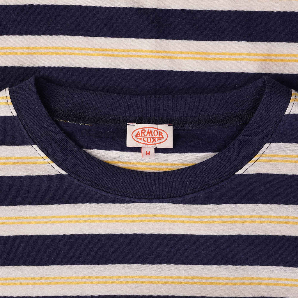 Armor Lux Short Sleeve Striped T-Shirt - Marine