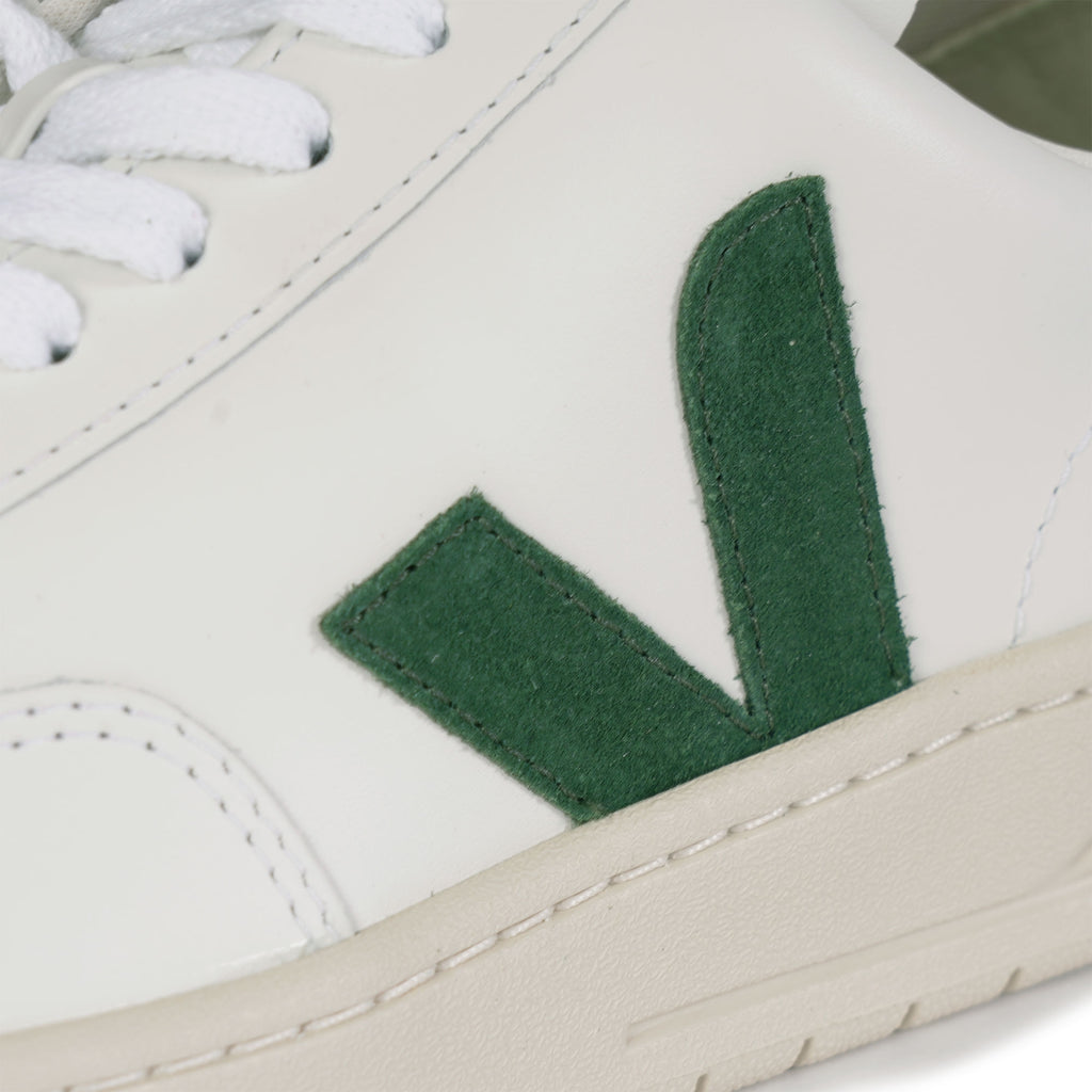 Veja V-12 Leather - Extra White/Cyprus