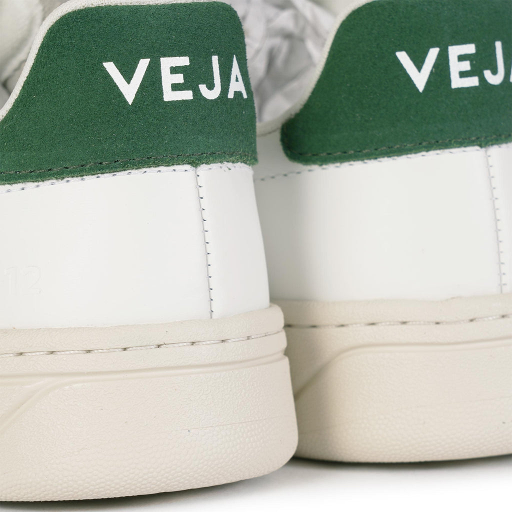 Veja V-12 Leather - Extra White/Cyprus