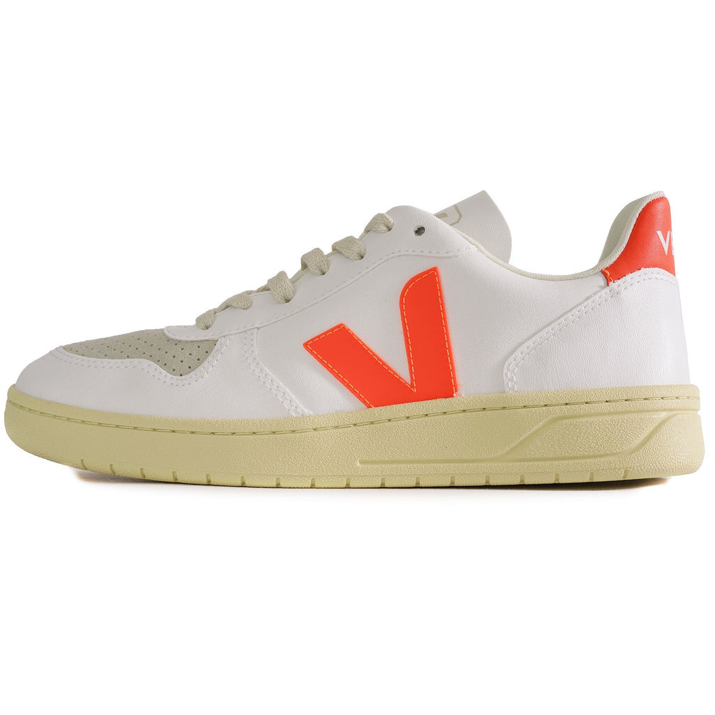 Veja Womens V-10 CWL -White & Orange