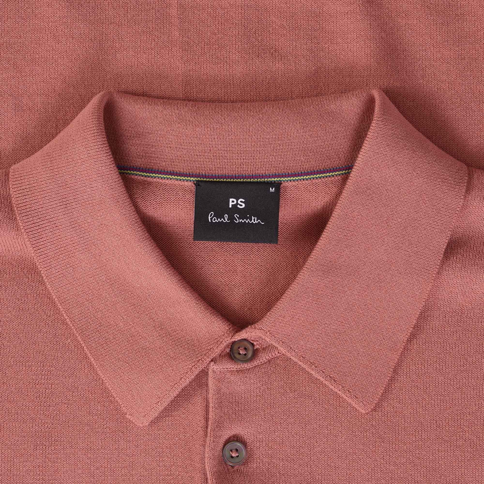 Paul Smith Short Sleeve Zebra Badge Polo Shirt - Brick Red