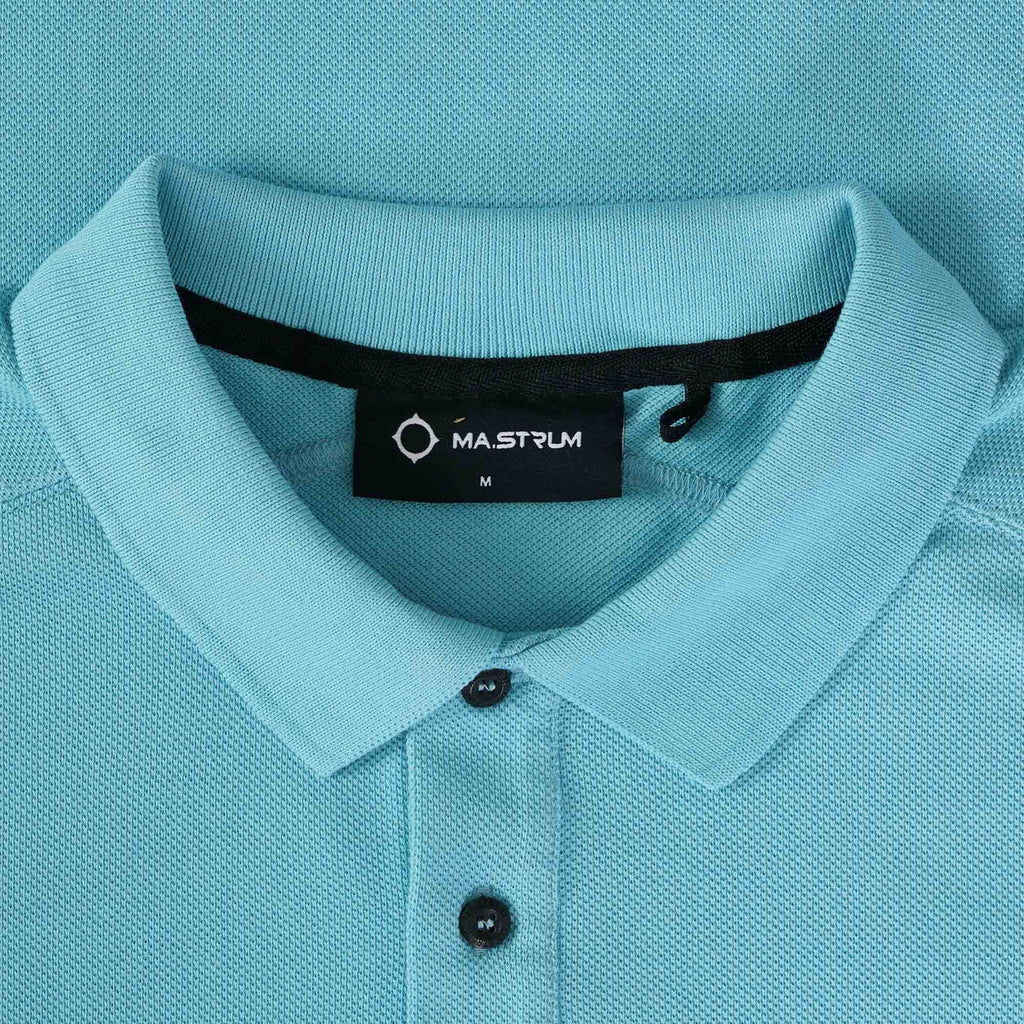 Ma Strum Short Sleeve Polo Shirt - Sea Blue