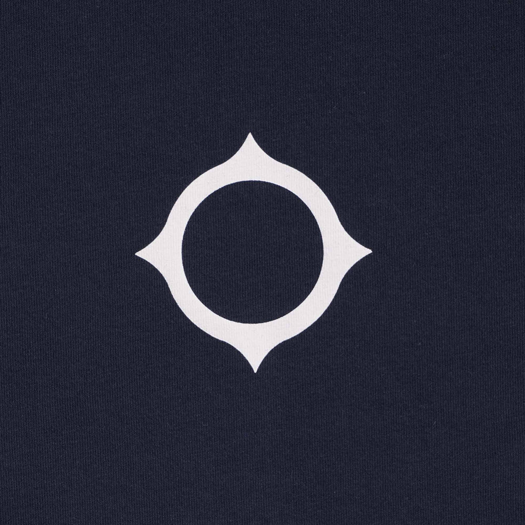 Ma Strum Compass Print Tee - Ink Navy