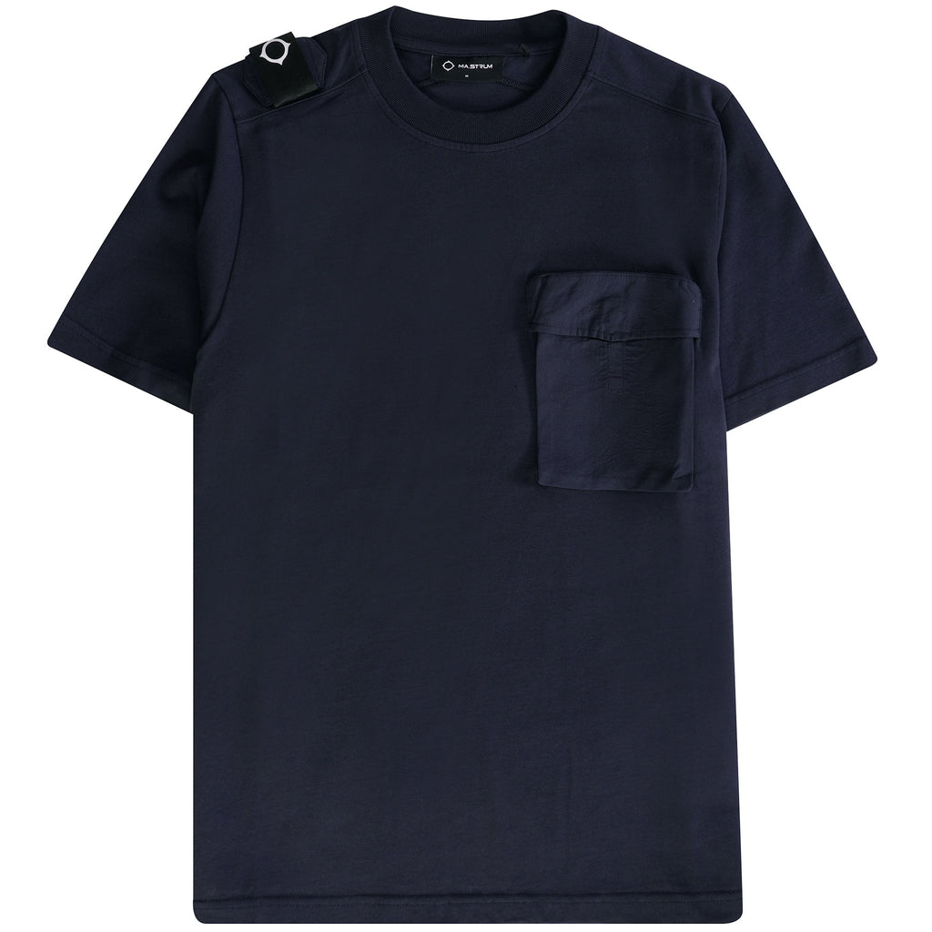 Ma Strum Cargo Pocket Tee - Ink Navy