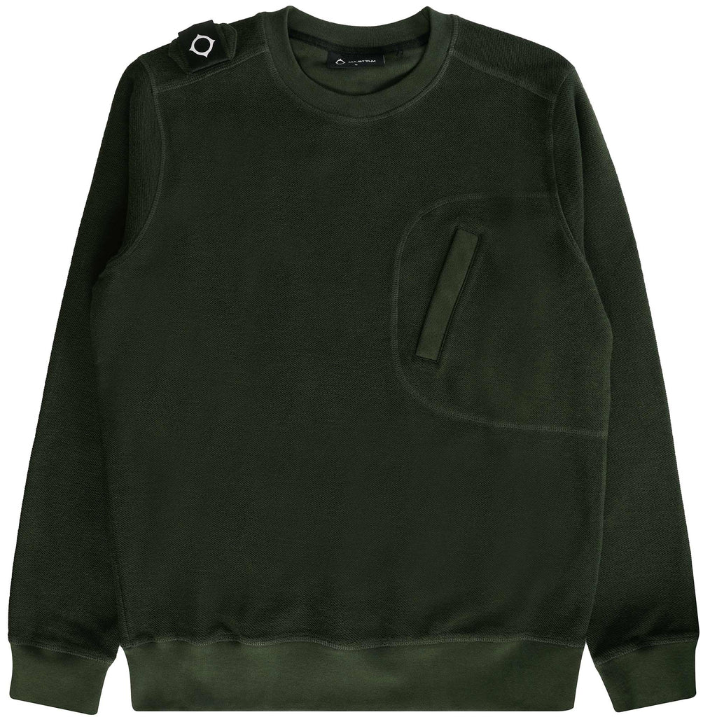 Ma Strum Rev Loopback Crew Sweatshirt - Oil Slick