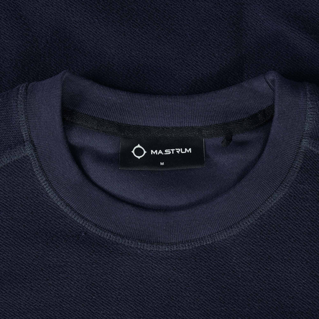 Ma Strum Rev Loopback Crew Sweatshirt - Ink Navy