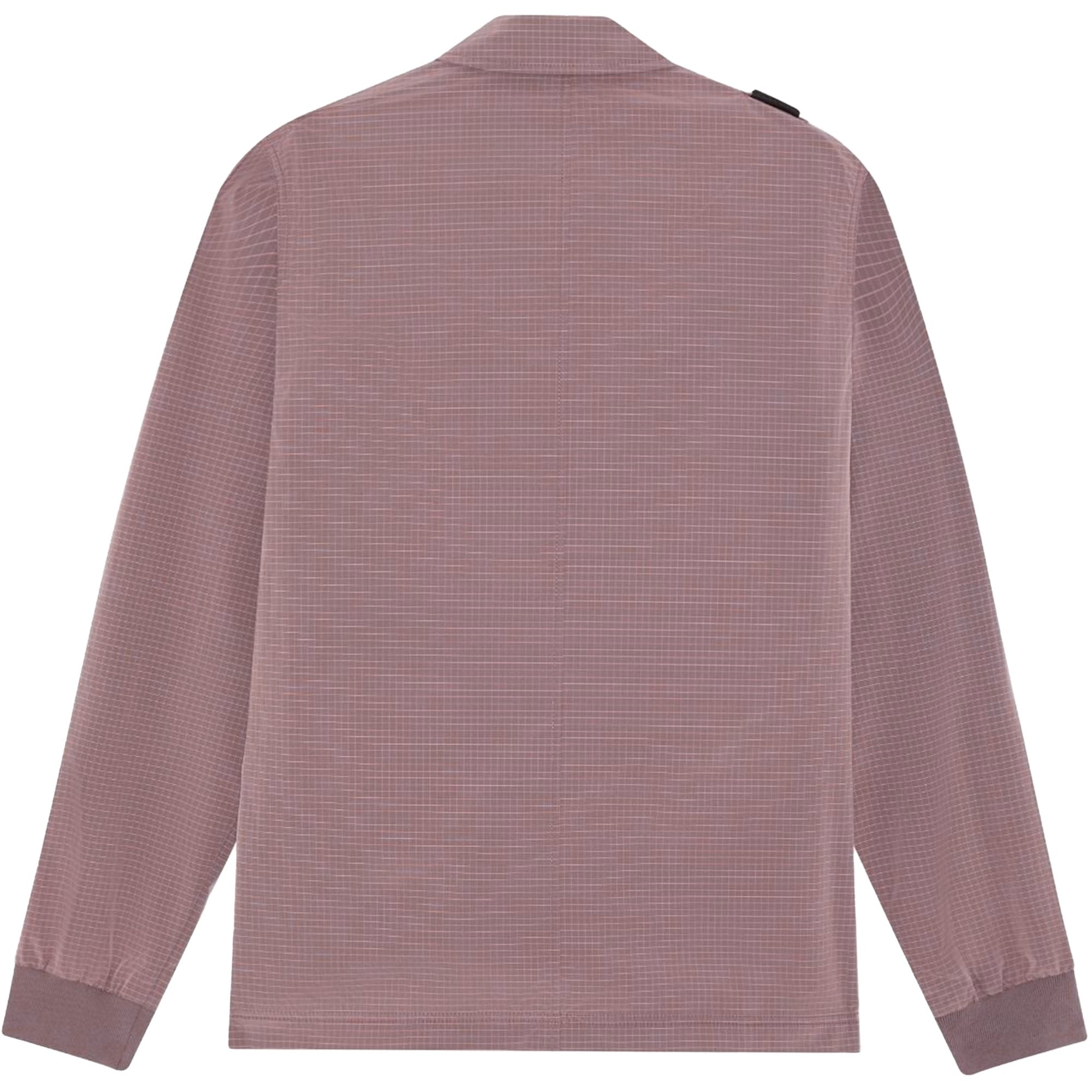 Ma Strum Nylon Grid Overshirt - Mud Pink