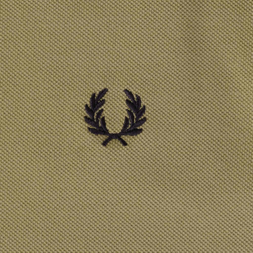 Fred Perry M4 Bomber Collar Polo Shirt - Warm Stone