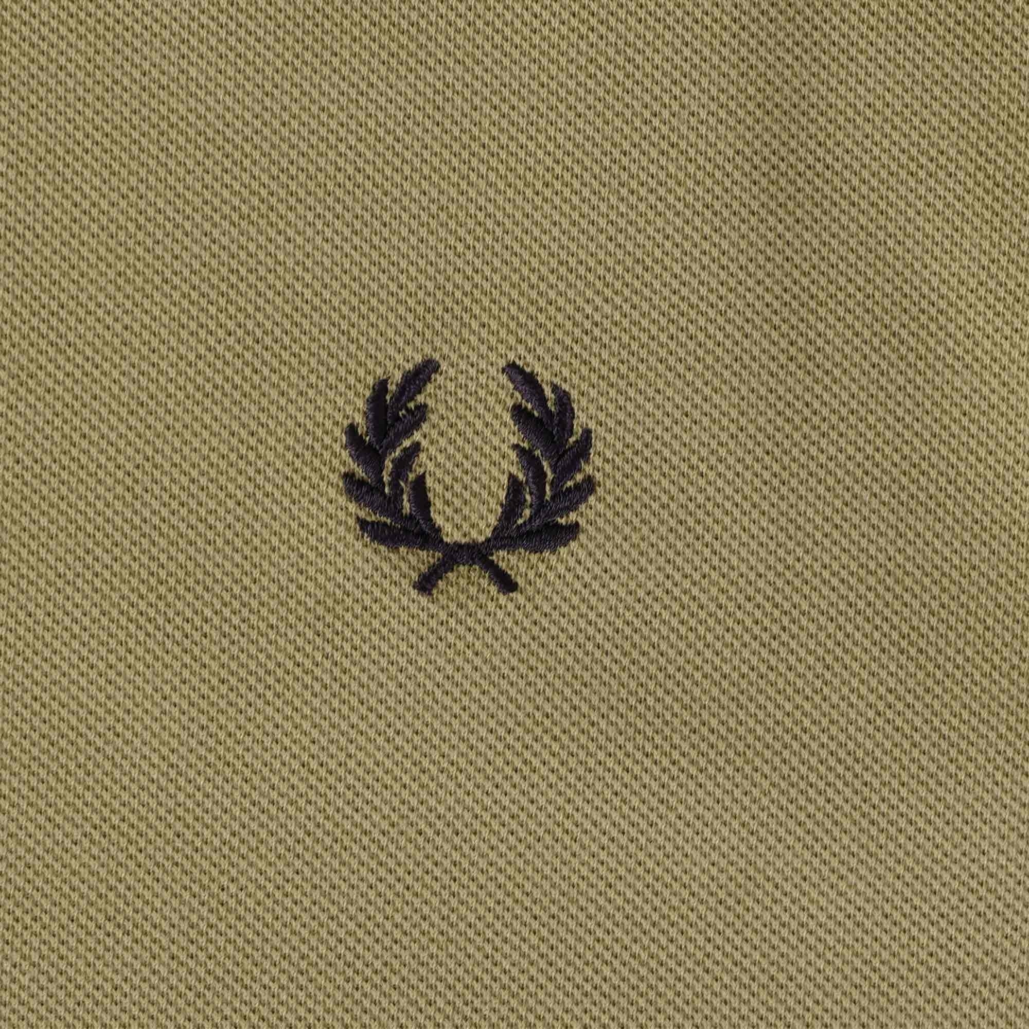 Fred Perry M4 Bomber Collar Polo Shirt - Warm Stone